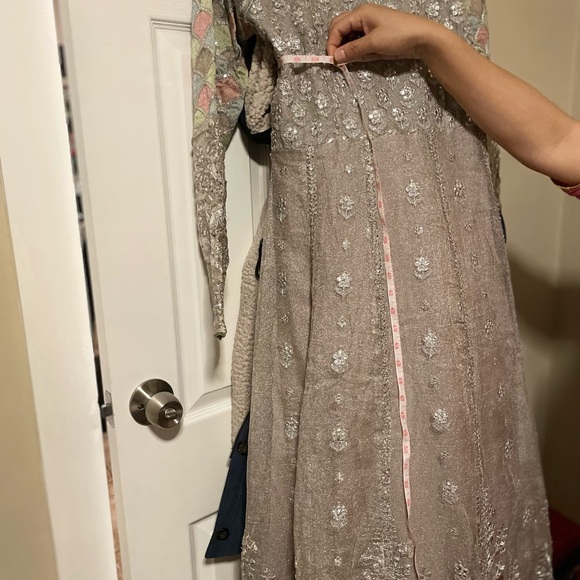 Maria B.   GOTA EMBROIDERED ZARI | Pakistani Size 4 - Picture 2 of 3